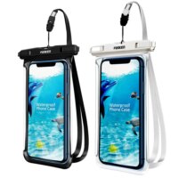 universal waterproof phone case for swimming diving camping with full view transparent pouch