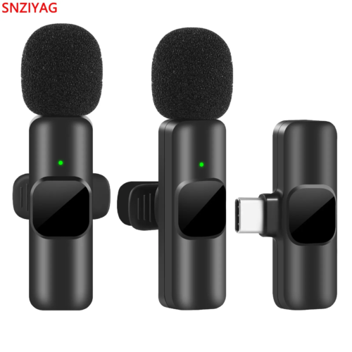 portable wireless lavalier microphone for seamless iphone and android streaming and gaming experiences
