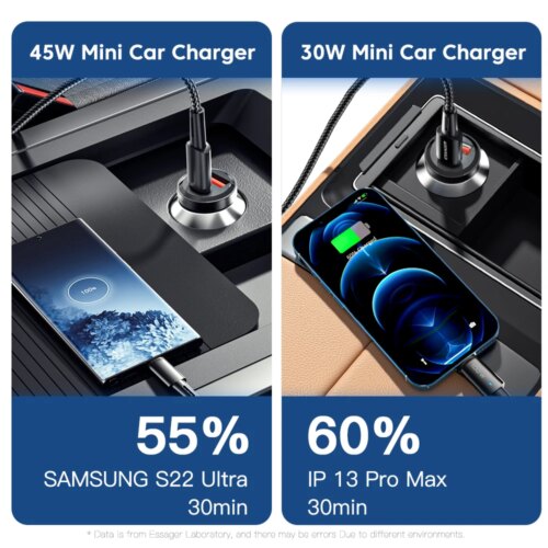 fast charging 45w usb car charger compatible with iphone samsung huawei xiaomi rapid charge - Image 4