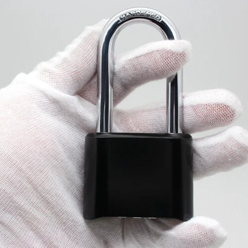 waterproof 4-digit combination padlock sturdy design for indoor outdoor use on gates doors and lockers - Image 6