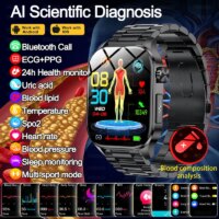 advanced health monitoring smartwatch with blood pressure ecg sleep tracker waterproof design and 7-day battery life