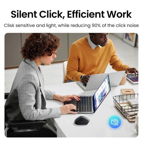 hyper-fast scroll wireless mouse with bluetooth 54 ergonomic design 5000dpi for laptops and tablets - Image 5