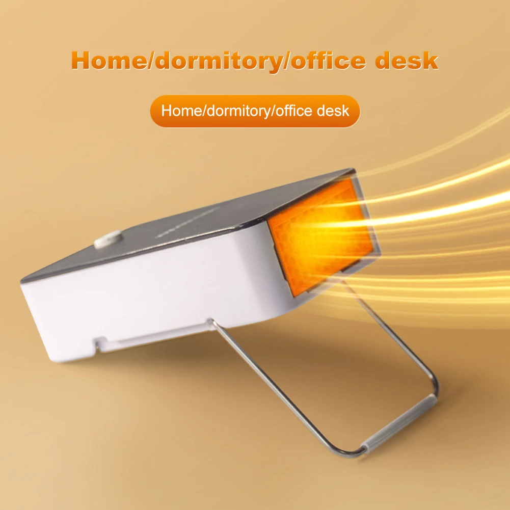 compact portable electric heater desktop hand warmer mini fan for winter dormitory and home use