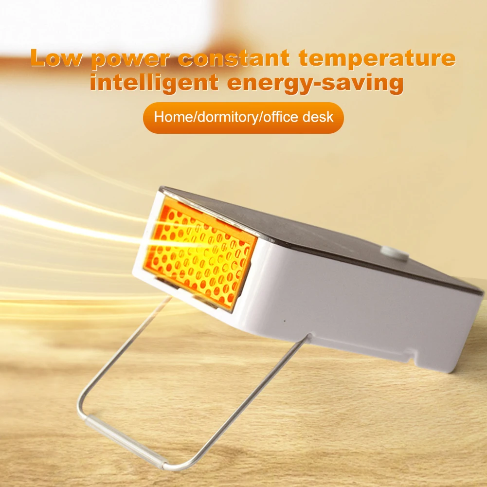 compact portable electric heater desktop hand warmer mini fan for winter dormitory and home use - Image 4