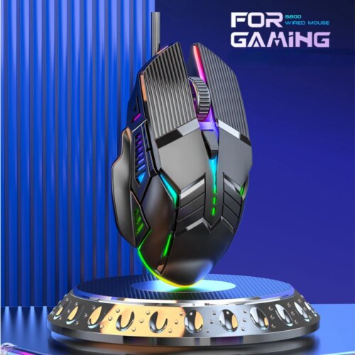 ergonomic wired gaming mouse 3200dpi with rgb lighting and silent buttons for pc and laptop - Image 7