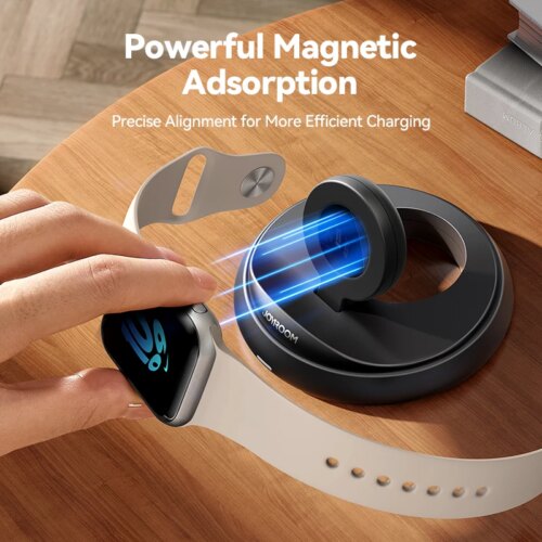 portable magnetic charging dock for apple watch ultra se fast wireless charger with indicator and cable - Image 5