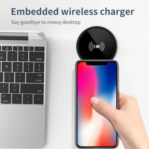 fast 100w wireless desktop charger for iphone samsung huawei xiaomi with charging indicator and holder - Image 6