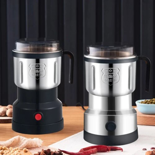 powerful electric coffee grinder for herbs spices and grains with stainless steel precision design - Image 3