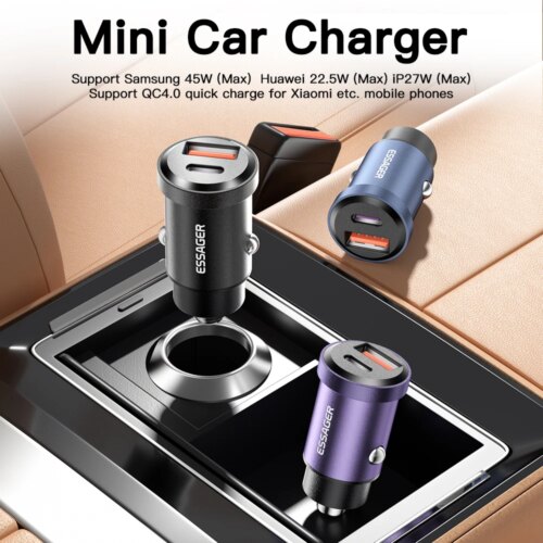 fast charging 45w usb car charger compatible with iphone samsung huawei xiaomi rapid charge - Image 3