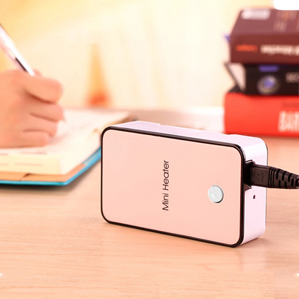 compact portable electric heater desktop hand warmer mini fan for winter dormitory and home use - Image 5