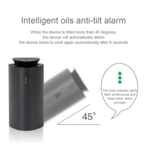 compact car diffuser humidifier with usb charging portable aromatherapy air purifier 1200mah battery - Image 6