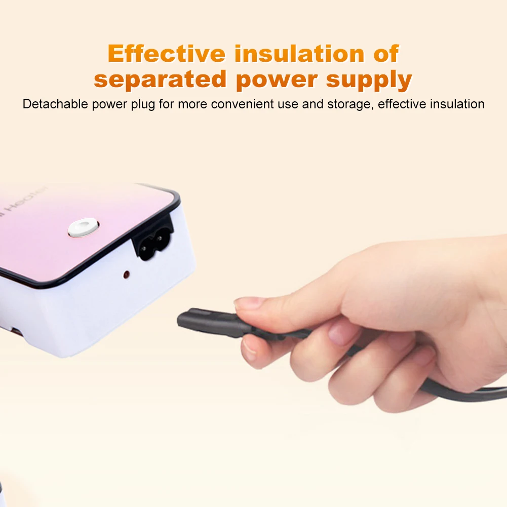 compact portable electric heater desktop hand warmer mini fan for winter dormitory and home use - Image 6
