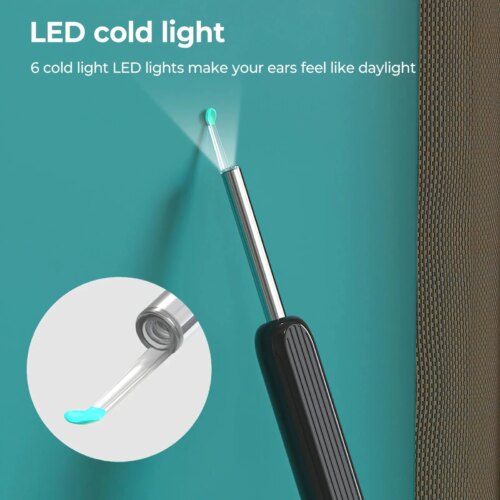 wireless smart visual ear cleaner 1080p otoscope ear wax removal tool for ios and android - Image 6