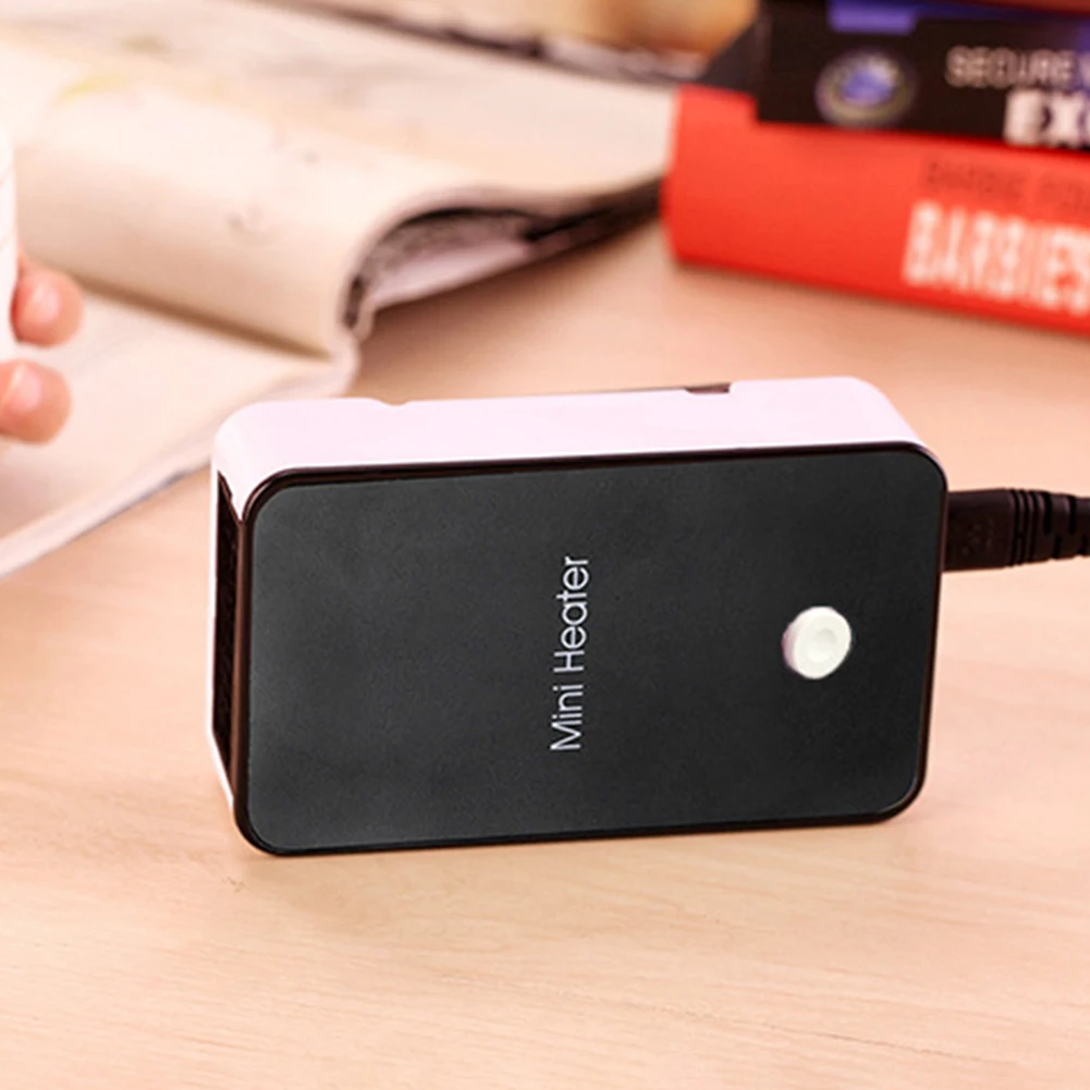 compact portable electric heater desktop hand warmer mini fan for winter dormitory and home use - Image 3