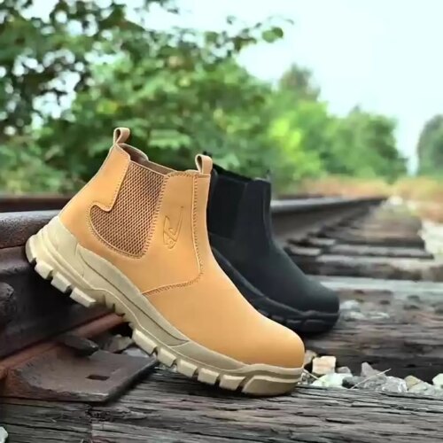 lightweight indestructible slip resistant safety boots for men puncture proof work hiker sneakers - Image 7