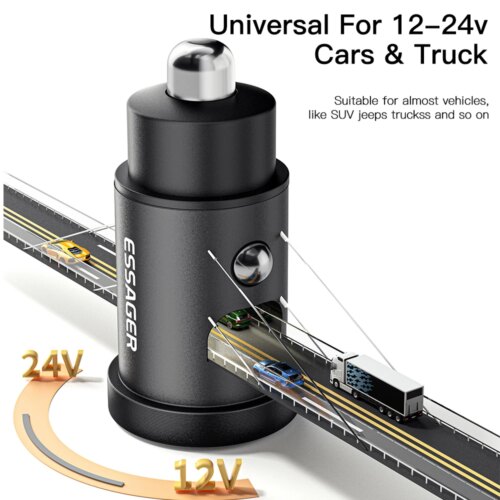fast charging 45w usb car charger compatible with iphone samsung huawei xiaomi rapid charge - Image 7