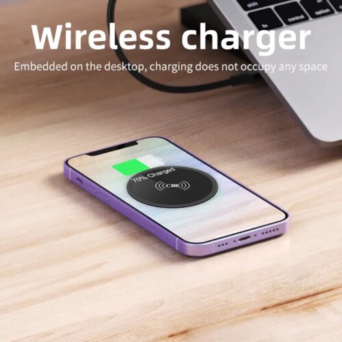 fast 100w wireless desktop charger for iphone samsung huawei xiaomi with charging indicator and holder - Image 5