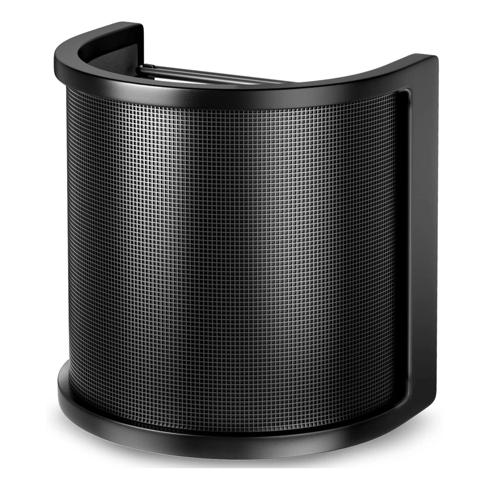 universal condenser microphone pop filter for clear recording studio quality metal windscreen accessory