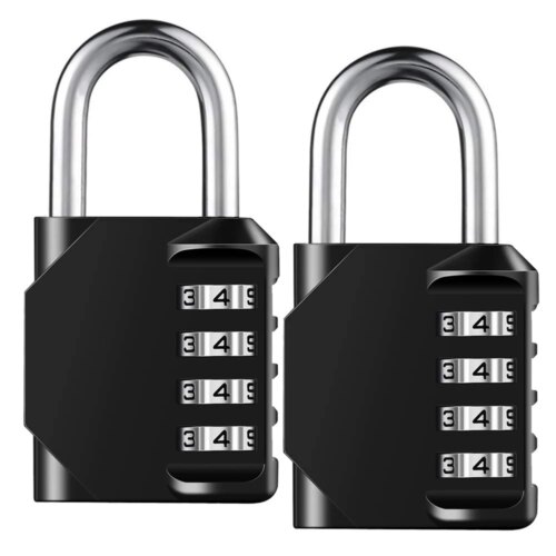 resettable 4 digit combination lock waterproof heavy duty padlock for outdoor school use