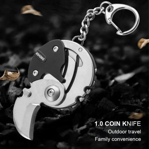 versatile multifunctional keychain screwdriver and mini knife for camping hiking and outdoor adventures - Image 3