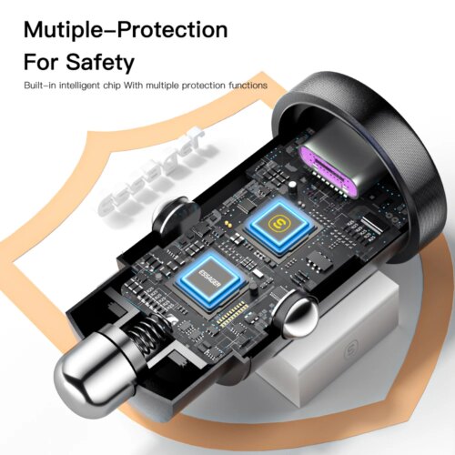 fast charging 45w usb car charger compatible with iphone samsung huawei xiaomi rapid charge - Image 6