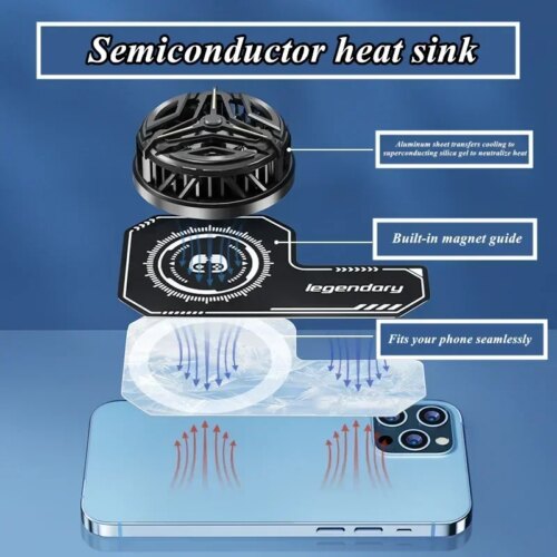universal mobile phone cooling plate magnetic radiator for enhanced gaming performance and heat dissipation - Image 7