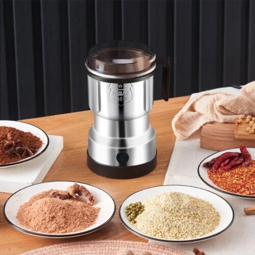 powerful electric coffee grinder for herbs spices and grains with stainless steel precision design - Image 6