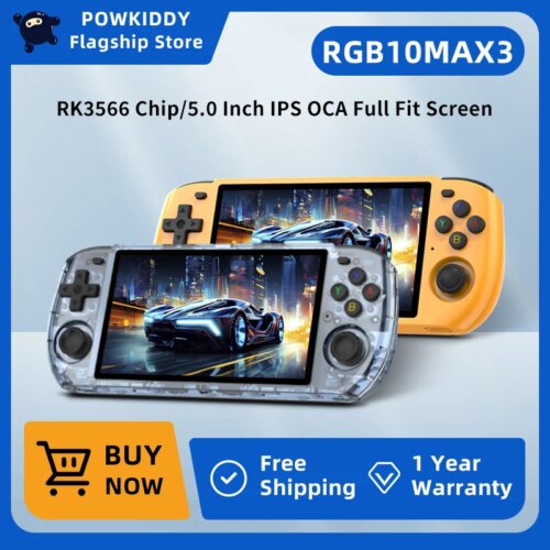 high quality colorful handheld game console with 40000 games and stunning 5 inch display