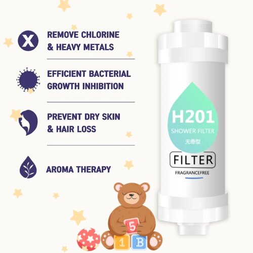 premium chlorine removal shower filter with vitamin c for softer hair and skin care - Image 3