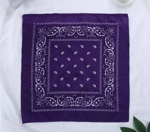 trendy unisex 2024 fashion hip hop bandana square scarf versatile headband for all seasons - Image 4