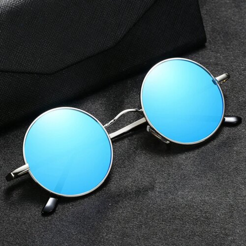 RUOBO Retro Polarized Round Metal Frame Sunglasses Eyewear For Men and Women Driving Fishing Brand Designer Sun Glasses UV400 - Image 4