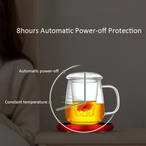 mini portable usb cup warmer with smart thermostatic heating pad for coffee and tea - Image 6