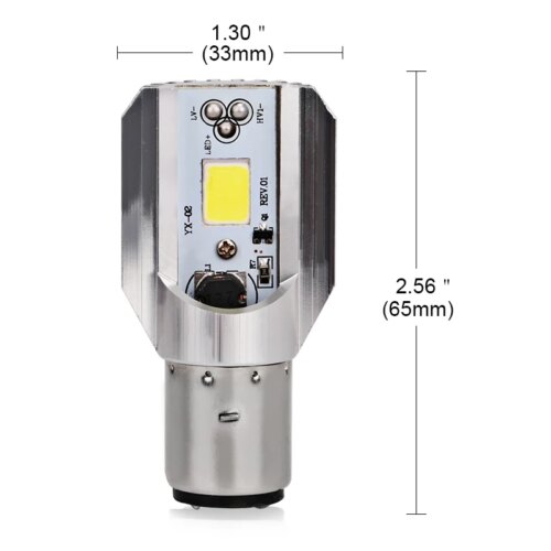 6000k led ba20d motorcycle headlight bulbs for scooters and motorbike accessories 12v bright illumination - Image 5