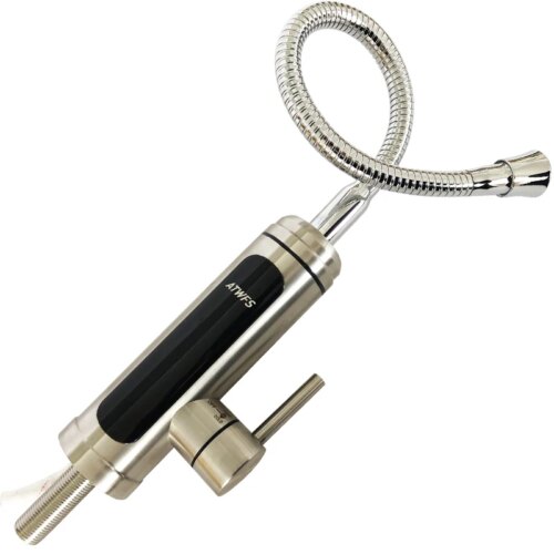 instant tankless electric water heater tap for kitchen and bathroom with stainless steel design - Image 7