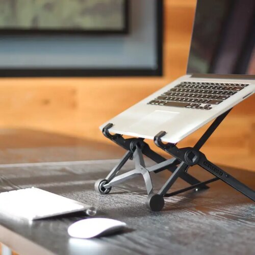 foldable portable laptop stand adjustable height viewing angle aluminium alloy notebook holder - Image 7