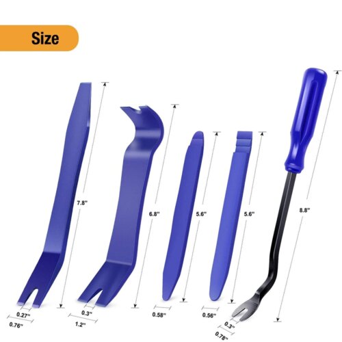 automobile audio video dashboard removal kit with prying tools for effortless installation and repair - Image 3