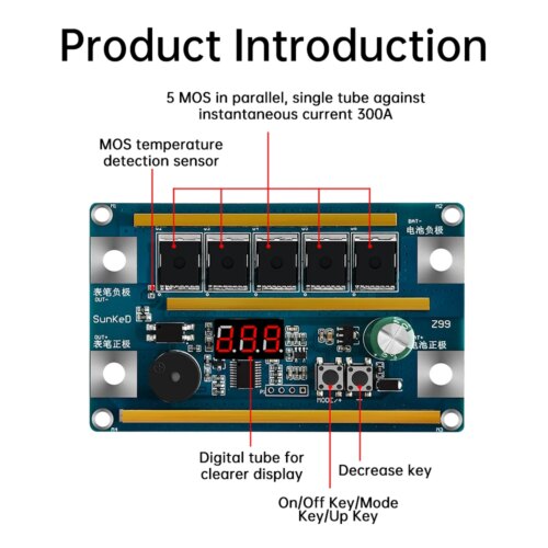 12v 99 gear spot welder module for lithium battery soldering diy kit high performance welding tool - Image 6