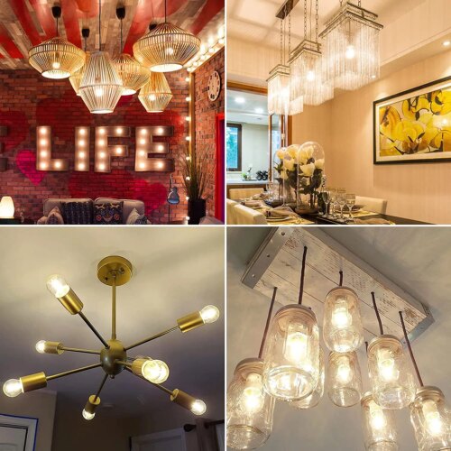 vintage dimmable edison led globe bulb warm white light 4w 6w perfect for pendant lighting - Image 5