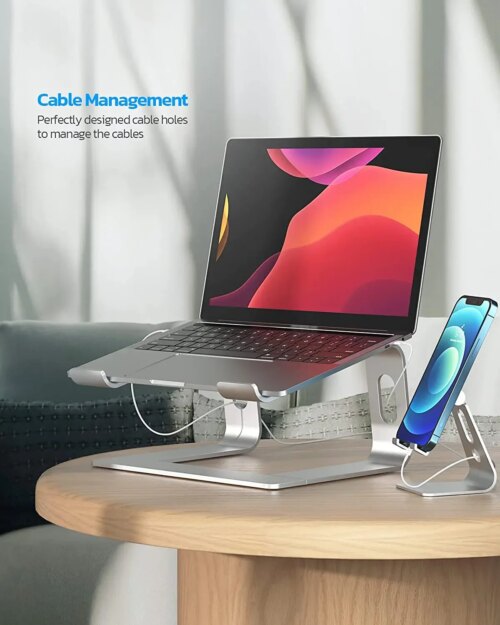 ergonomic detachable laptop stand in aluminium for macbook air pro and more stylish colours - Image 7