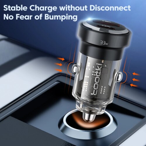 33w usb c car charger quick charge pd 30 compatible with iphone huawei samsung and xiaomi - Image 7