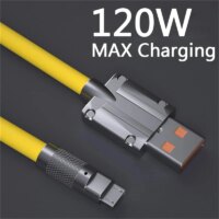 120w super fast charging cable for iphone and android micro usb type c quick charge 2m length