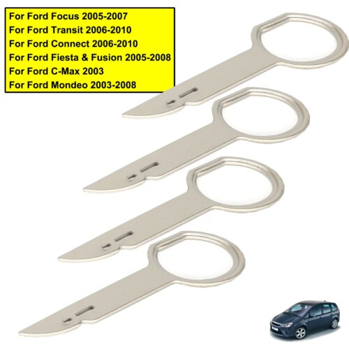 metal radio cd stereo removal key extractor tools for ford vehicles fiesta focus transit mondeo c-max - Image 5