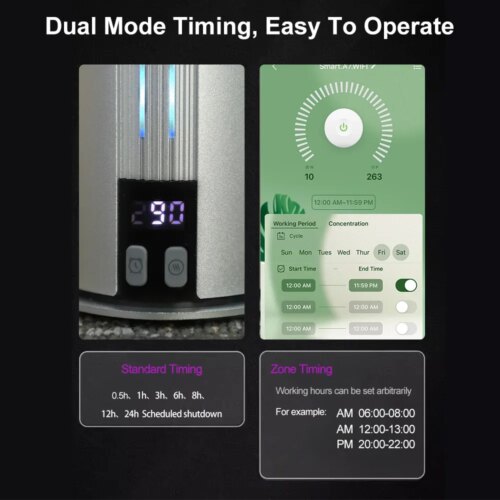 elegant countertop aroma diffuser with usb charging and led light for soothing home ambiance - Image 3