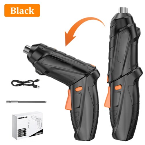 powerful cordless electric screwdriver rechargeable battery impact drill for home diy projects - Image 4