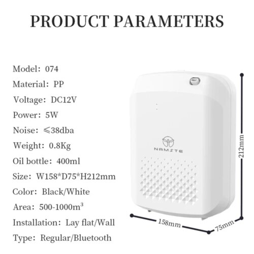 smart aroma diffuser for large rooms 1000m³ bluetooth control elegant hotel fragrance machine - Image 6