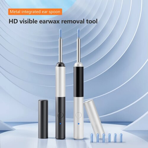 wireless ear otoscope with 3.5mm camera hd view ear cleaner tool for ios and android - Image 5