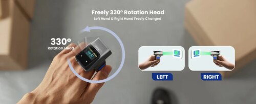 wearable mini 2d qr barcode scanner with display for effortless wireless inventory management - Image 6
