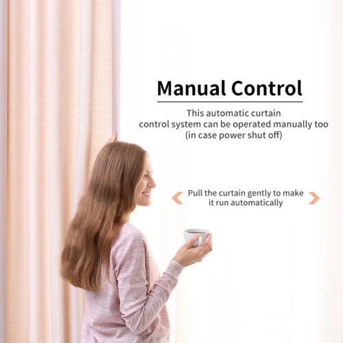 smart wifi zigbee electric curtain motor with remote control voice assistant compatibility - Image 6