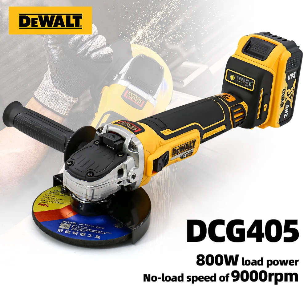 cordless brushless angle grinder for polishing and cutting with 20V battery power tool