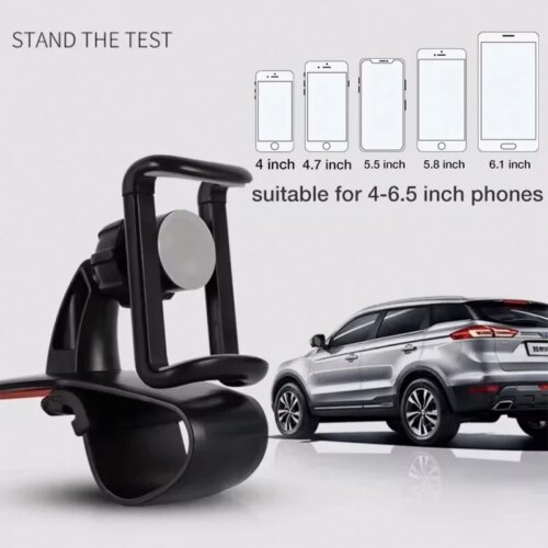 universal car mobile phone holder easy clip mount for gps navigation and dashboard use - Image 6